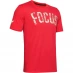 Мужская футболка с коротким рукавом Under Armour Armour Rock Focus T Shirt Mens Red
