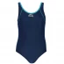 Купальник для девочки Slazenger Basic Swimsuit Junior Girls Navy