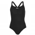 Закрытый купальник Slazenger LYCRA® XTRA LIFE ™ X Back Swimsuit Ladies Black