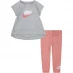 Nike Tunic And Leggings Set Baby Girls Pink Salt