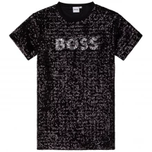 Boss Boss Short Sleeve Logo T-Shirt Dress Junior Girls