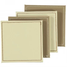 Ashwood Pack of 4 Faux Leather Reversible Coasters