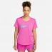 Чоловіча куртка Nike One Dri-FIT Swoosh Women's Short-Sleeved Top Active Fucshia