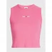 Жіноча футболка Tommy Jeans Crop Linear Tank Pink THW