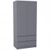 Шкарпетки Lassic Vida Designs Denver 2 Door Wardrobe With Drawers Grey