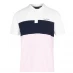 Мужская футболка поло Pierre Cardin Cut And Sew Polo Shirt Mens White/Pink