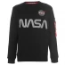 Чоловіча толстовка Alpha Industries NASA Reflective Crew Sweatshirt Black