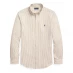 Мужской свитер Polo Ralph Lauren Slim-fit Stretch Poplin Shirt Khaki/White