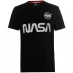 Мужская футболка с коротким рукавом Alpha Industries NASA Reflective T-Shirt Black