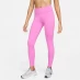 Женские штаны Nike One High-Rise Tights Womens Playful Pink