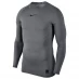 Мужская футболка с длинным рукавом Nike Pro Core Long Sleeve T Shirt Mens Grey