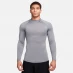 Мужская футболка с длинным рукавом Nike Pro Men's Long-Sleeve Top Grey/Black