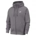 Чоловіча толстовка Nike Sportswear Club Fleece Men's Full-Zip Hoodie Charcoal/White