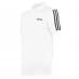 Мужская футболка поло adidas Mens Cotton 3-Stripes Polo Shirt White/Black