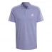 Мужская футболка поло adidas Mens Cotton 3-Stripes Polo Shirt Purple/White