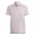 Мужская футболка поло adidas Mens Cotton 3-Stripes Polo Shirt Preloved Fig