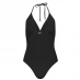 Закрытый купальник SoulCal Tie Shoulder SwimSuit Black