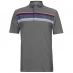 Мужская футболка поло Island Green Golf Colour Block Polo Shirt  Mens Charcoal