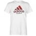 Мужская футболка с коротким рукавом Lotto US Open Top Ten T-Shirt Mens White/Red
