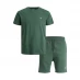 Детский спортивный костюм Jack and Jones T Shirt Short Set Mens Green