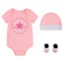 Converse Hat Bodysuit and Bootie 3 Piece Set Babies Arctic Punch