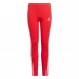 Детские штаны adidas Girls Essentials 3-Stripes Leggings Red/White