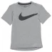 Детская футболка Nike Pro Dri-FIT Burnout Short-Sleeve T Shirt Mens Grey/White