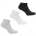 Calvin Klein Liner Socks 3 Pack Blk/Wht/Gry