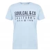 Мужская футболка с коротким рукавом SoulCal Large Logo T Shirt Mens Sky Marl