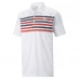 Мужская футболка поло Puma Grint Polo Shirt Mens White/Navy/Red