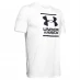 Мужская футболка с коротким рукавом Under Armour UA GL Foundation T Shirt Mens White/Black