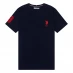Мужская футболка с коротким рукавом US Polo Assn Large Short Sleeve T Shirt Navy/Red