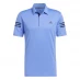 Детская футболка adidas 3 Stripe Polo Shirt Mens Blue Fusn