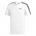 Мужская футболка с коротким рукавом adidas Essentials 3-Stripes T-Shirt Mens White/Black
