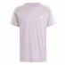 Мужская футболка с коротким рукавом adidas Essentials 3-Stripes T-Shirt Mens Preloved Fig