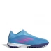 adidas X Ghosted .3 Laceless Childrens Astro Turf Trainers Blue/Pink