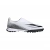adidas X Ghosted .3 Laceless Childrens Astro Turf Trainers White/MetSilver