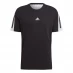 Мужская футболка с коротким рукавом adidas 3 Stripe T Shirt Mens Black