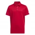 Мужская футболка поло adidas 3 Stripe Polo Shirt Junior Boys Collegiate Red