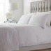 Hotel Collection Emma waffle duvet cover White