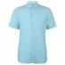 Мужская рубашка Pierre Cardin Short Sleeve Oxford Shirt Mens Aqua