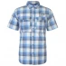 Мужская рубашка Columbia Short Sleeve Check Shirt Mens Azul Plaid