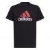 Детская футболка adidas Logo T Shirt Junior Blk Red BOS