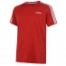 Мужская футболка с коротким рукавом adidas Classic 3 Stripe Sereno T Shirt Mens UniRed/White
