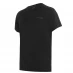 Мужская футболка с коротким рукавом adidas Classic 3 Stripe Sereno T Shirt Mens Black/Grey