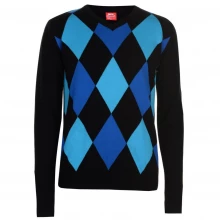 Мужской свитер Slazenger Argyle V Neck Sweater Mens sale