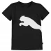 Детская футболка Puma Big Cat QT T Shirt Junior Boys Black/White