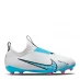 Nike Mercurial Vapour 15 Academy Firm Ground Football Boots Juniors White/Blue/Pink