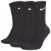 Nike Everyday Cushioned Unisex Training Crew Socks 3 Pack BLACK/WHITE