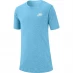 Детская футболка Nike Futura T Shirt Junior Boys Aquarius Blue